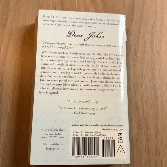 Dear John book - Picture 2 of 2